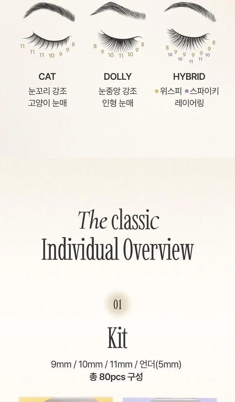 [1위속눈썹/엔믹스릴리PICK] 올리오 더클래식 가닥 속눈썹 싱글팩 8종 상세페이지 18